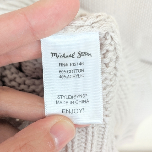 Michael Stars Lace-Up Sleeve Sweater - Picture 5 of 6